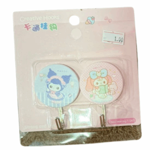 Ganchos Sanrio Kuromi y Cinnamoroll