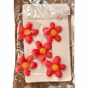 Vinchas Kawaiii flores rojo y amarillo