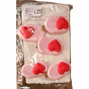 Vinchas Kawaiii corazon rosado y rojo