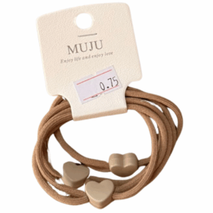Lazo con corazon beige MUJU