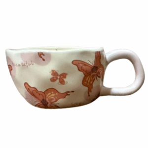 Tazas de porcelana Kawaii Roja